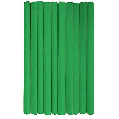 Interdruk 10 rollen crêpepapier voor kinderen, knutselen en decoraties 10 rollen (50 cm x 200 cm, 28 g/m²) 23 groen Interdruk 10 rollen crêpepapier voor kinderen, knutselen en decoraties 10 rollen (50 cm x 200 cm, 28 g/m²) 23 groen
