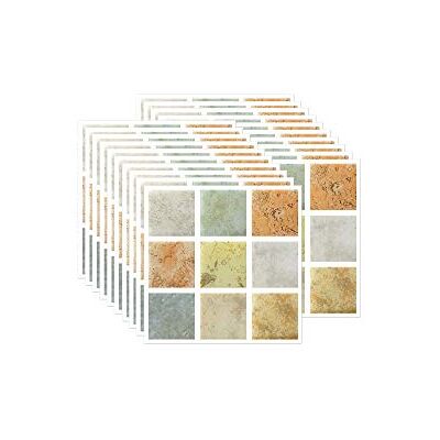 FBBULES Tegelstickers, zelfklevend, hittebestendig, waterdicht, voor keuken, woonkamer, mozaïek, oranje, (10 x 10 cm/ 4 x 4 inches), 20 stuks FBBULES Tegelstickers, zelfklevend, hittebestendig, waterdicht, voor keuken, woonkamer, mozaïek, oranje, (10 x 10 cm/ 4 x 4 inches), 20 stuks