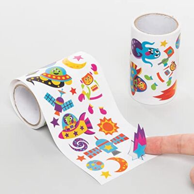Baker Ross FE677 Rollen voor kinderen, motief zonnestelsel, 620 stuks, stickers voor kinderen, stickers, scrapbooking, accessoires, creatieve vrije tijd voor kinderen Baker Ross FE677 Rollen voor kinderen, motief zonnestelsel, 620 stuks, stickers voor kinderen, stickers, scrapbooking, accessoires, creatieve vrije tijd voor kinderen