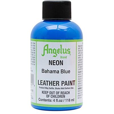 Angelus , Acrylverf voor de huid, 29,5 ml / acrylverf voor de huid, Bahama Blue, 118 ml Angelus , Acrylverf voor de huid, 29,5 ml / acrylverf voor de huid, Bahama Blue, 118 ml