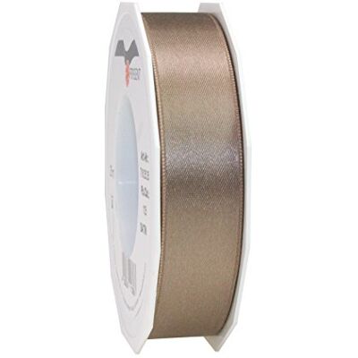 PRÄSENT C.E. Pattberg Satijnen lint donkergrijs (taupe) 25 meter breed voor het verpakken van geschenken, 25 mm breed, cadeaulint om te versieren en te knutselen, decoratief lint voor geschenken, alle gelegenheden PRÄSENT C.E. Pattberg Satijnen lint donkergrijs (taupe) 25 meter breed voor het verpakken van geschenken, 25 mm breed, cadeaulint om te versieren en te knutselen, decoratief lint voor geschenken, alle gelegenheden