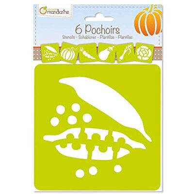 Avenue Mandarine 42452MD – een verpakking met 6 sjablonen 15 x 15 cm met handleiding inbegrepen – vanaf 3 jaar – groenten Avenue Mandarine 42452MD – een verpakking met 6 sjablonen 15 x 15 cm met handleiding inbegrepen – vanaf 3 jaar – groenten