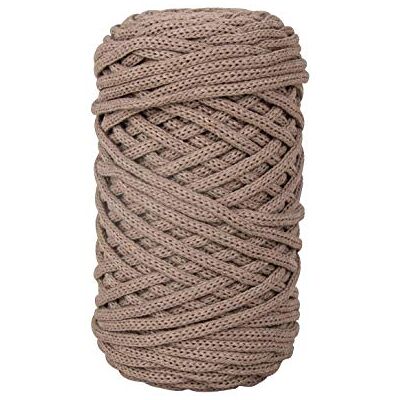 Rayher Braidy 42010509 gerecycled garen, gevlochten, 4 mm diameter, taupe, ca. 65 m (250 g) haakgaren Rayher Braidy 42010509 gerecycled garen, gevlochten, 4 mm diameter, taupe, ca. 65 m (250 g) haakgaren