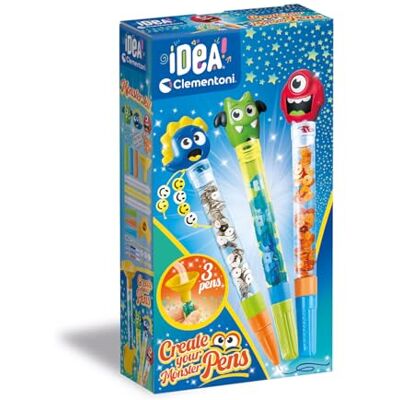 Clementoni Set-Idea-Small Pen Kit Lab Monster, voor kinderen van 6 jaar, meerkleurig 18828 Clementoni Set-Idea-Small Pen Kit Lab Monster, voor kinderen van 6 jaar, meerkleurig 18828