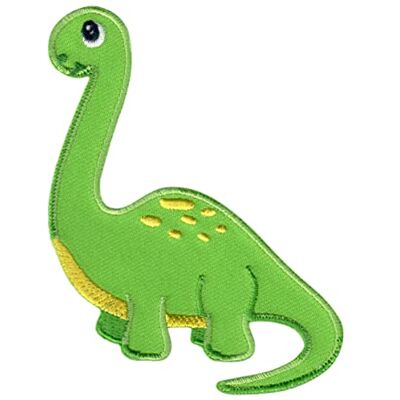 PatchMommy Geborduurde patch om op te strijken in dinosaurusvorm, geborduurd stuk om te naaien of te lijmen met een strijkijzer voor kinderen en baby's PatchMommy Geborduurde patch om op te strijken in dinosaurusvorm, geborduurd stuk om te naaien of te lijmen met een strijkijzer voor kinderen en baby's