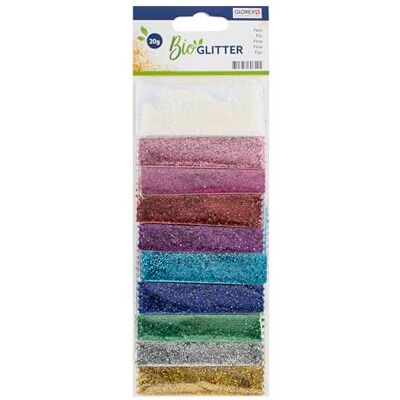 Glorex 6 2820 450 Biologische fijne pailletten, 20 g glitter in 10 kleuren, cellulose, voor het versieren van wenskaarten, knutselen en nog veel meer. Glorex 6 2820 450 Biologische fijne pailletten, 20 g glitter in 10 kleuren, cellulose, voor het versieren van wenskaarten, knutselen en nog veel meer.