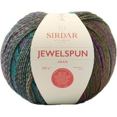 Sirdar Jewelspun Aran, Avondjade (852), 200 g Sirdar Jewelspun Aran, Avondjade (852), 200 g