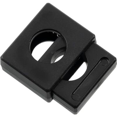 AERZETIX 12 stuks vierkante koordstoppers met 1 veergat koordstop opening 10 mm kunststof kleur zwart AERZETIX 12 stuks vierkante koordstoppers met 1 veergat koordstop opening 10 mm kunststof kleur zwart