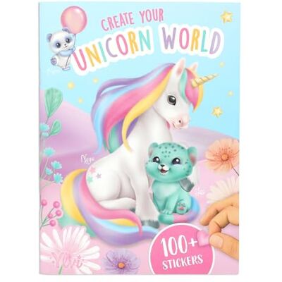 Depesche 13880 Ylvi Create Your Unicorn World stickerboek met 20 pagina's voor het maken van magische achtergrondpatronen, inclusief 6 vellen glitterstickers, zilver en schuim Depesche 13880 Ylvi Create Your Unicorn World stickerboek met 20 pagina's voor het maken van magische achtergrondpatronen, inclusief 6 vellen glitterstickers, zilver en schuim