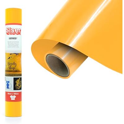 SISER ® EasyWeed® zonnegeel, 30 cm x 1 m, thermotransfer-vinyl voor het personaliseren van stoffen SISER ® EasyWeed® zonnegeel, 30 cm x 1 m, thermotransfer-vinyl voor het personaliseren van stoffen