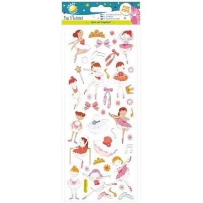 Craft Planet Stickers, gesorteerd, mooie ballerina Craft Planet Stickers, gesorteerd, mooie ballerina