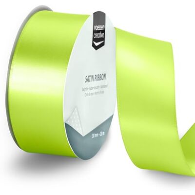 Creative Satijnen lint appelgroen 20 m x 3,8 cm fijn lint voor geschenkverpakkingen en knutselen Creative Satijnen lint appelgroen 20 m x 3,8 cm fijn lint voor geschenkverpakkingen en knutselen