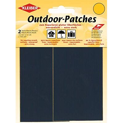 Kleiber Reparatiepleisters, nylon, zelfklevend, 11,5 x 6,8 cm, donkerblauw, 2 stuks Kleiber Reparatiepleisters, nylon, zelfklevend, 11,5 x 6,8 cm, donkerblauw, 2 stuks