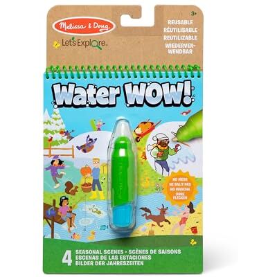 Melissa & Doug , laten we water ontdekken, seizoenen, herbruikbaar wateronthullend activiteitenblok voor kleuren, 3 Melissa & Doug , laten we water ontdekken, seizoenen, herbruikbaar wateronthullend activiteitenblok voor kleuren, 3