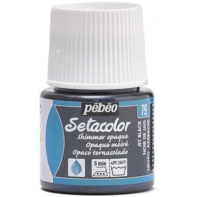 PEBEO Pébéo Setacolor 295079 ondoorzichtig, 1 fles, diepzwart, 45 ml PEBEO Pébéo Setacolor 295079 ondoorzichtig, 1 fles, diepzwart, 45 ml