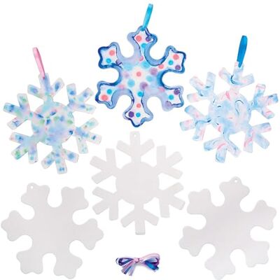 Baker Ross FX302 30 stuks kleurrijke papieren sneeuwvlokken voor kinderen Baker Ross FX302 30 stuks kleurrijke papieren sneeuwvlokken voor kinderen