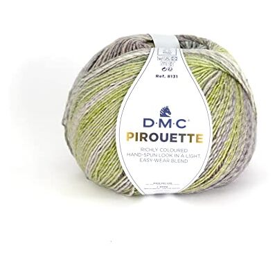 DMC Piroutte, kleurrijk effect, warm, zacht en licht, ideaal voor alle soorten kleding, 200 g, 500 m, 10 kleuren DMC Piroutte, kleurrijk effect, warm, zacht en licht, ideaal voor alle soorten kleding, 200 g, 500 m, 10 kleuren