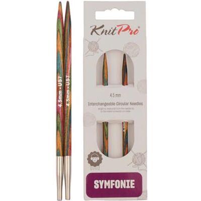 KnitPro Symfonie Normale ronde naalden, verwisselbaar, meerkleurig, 4,5 mm KnitPro Symfonie Normale ronde naalden, verwisselbaar, meerkleurig, 4,5 mm