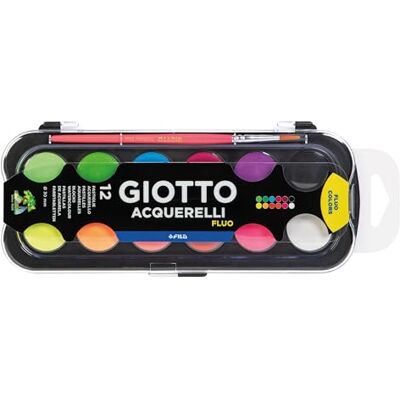 Giotto Fluorescerende aquarellen, neonkleuren, F351400 Giotto Fluorescerende aquarellen, neonkleuren, F351400
