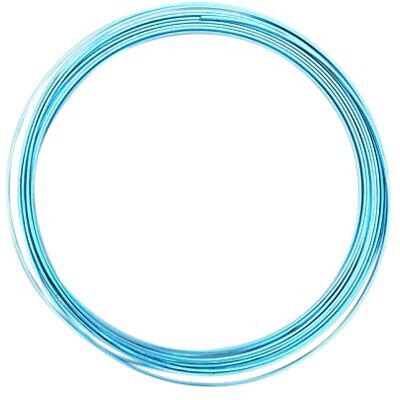 Creative Aluminium platte draad 5 mm x 1 mm x 3,5 mm (blauw) flexibele metaaldraad voor knutselen, bloemstukken, sieraden maken en modelbouw Creative Aluminium platte draad 5 mm x 1 mm x 3,5 mm (blauw) flexibele metaaldraad voor knutselen, bloemstukken, sieraden maken en modelbouw