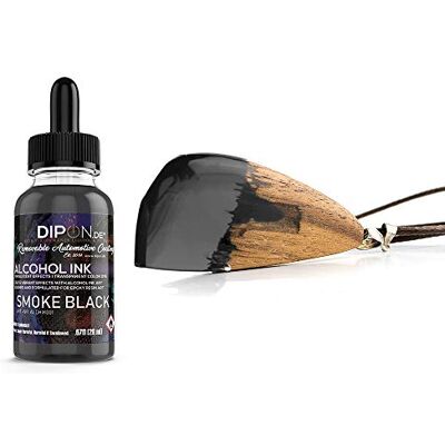 DIPON.DE HIGH PERFORMANCE LIQUIDS & PIGMENTS DIPON Smoke Black Alcoholinkt voor epoxyhars, Petri Art, doorschijnende kleurstof, 20 ml DIPON.DE HIGH PERFORMANCE LIQUIDS & PIGMENTS DIPON Smoke Black Alcoholinkt voor epoxyhars, Petri Art, doorschijnende kleurstof, 20 ml