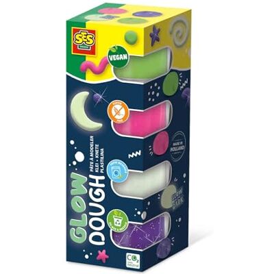Creative 00516 Feel Good Pâte à modeler Glow (4 x 90 g) Multicolore Sans gluten Pour enfants à partir de 1 an Creative 00516 Feel Good Pâte à modeler Glow (4 x 90 g) Multicolore Sans gluten Pour enfants à partir de 1 an