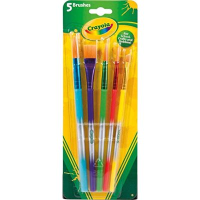 CRAYOLA Blister met 5 penselen – kleur en accessoires – 256244.012 CRAYOLA Blister met 5 penselen – kleur en accessoires – 256244.012