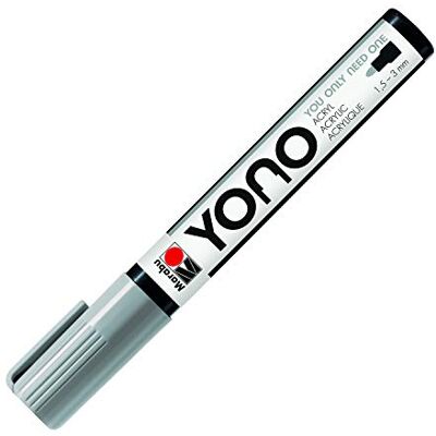 Marabu 12400103078 YONO marker grijs 078 veelzijdige acrylstift met Japanse ronde punt 1,5 tot 3 mm op waterbasis, licht- en waterbestendig, voor bijna alle oppervlakken Marabu 12400103078 YONO marker grijs 078 veelzijdige acrylstift met Japanse ronde punt 1,5 tot 3 mm op waterbasis, licht- en waterbestendig, voor bijna alle oppervlakken