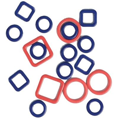 KnitPro Linea 3 x 40 stuks metalen steekmarkeerders KnitPro Linea 3 x 40 stuks metalen steekmarkeerders