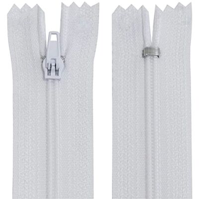 AERZETIX C63402 set van 10 spiraalritsen nr. 3 niet scheidbaar 35 cm nylon zelfborgende metalen schuif witte kleur kleding naaien broek fournituren AERZETIX C63402 set van 10 spiraalritsen nr. 3 niet scheidbaar 35 cm nylon zelfborgende metalen schuif witte kleur kleding naaien broek fournituren