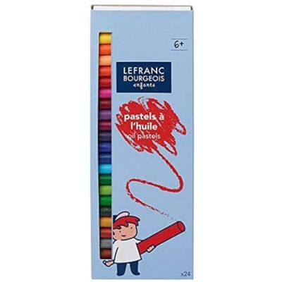 Lefranc Bourgeois Oliepastelkrijt voor kinderen, 24 x 8 mm Lefranc Bourgeois Oliepastelkrijt voor kinderen, 24 x 8 mm