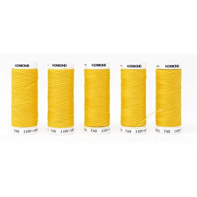 KORBOND Polyester garen, mosterdgeel, 500 m KORBOND Polyester garen, mosterdgeel, 500 m