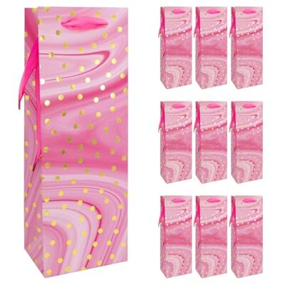 Idena 30379-10 geschenkzakjes van papier, roze, gouden stippen, 12 x 9 x 35 cm, 10 stuks Idena 30379-10 geschenkzakjes van papier, roze, gouden stippen, 12 x 9 x 35 cm, 10 stuks