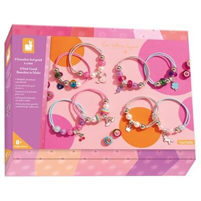 Janod 8 sieraden Feel Good om te maken – de sieradenworkshops – doe-het-zelf armbanden maken – creatieve vrijetijdsset voor kinderen – leren beweeglijkheid en concentratie – vanaf 8 jaar – J09133 Janod 8 sieraden Feel Good om te maken – de sieradenworkshops – doe-het-zelf armbanden maken – creatieve vrijetijdsset voor kinderen – leren beweeglijkheid en concentratie – vanaf 8 jaar – J09133