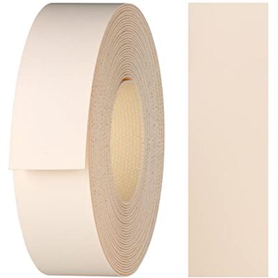 haggiy Melamine plakstrip met smeltlijm, 21 mm x 5 m, opstrijkbare lijm voor planken en platen, randband, decoratie, ivoor haggiy Melamine plakstrip met smeltlijm, 21 mm x 5 m, opstrijkbare lijm voor planken en platen, randband, decoratie, ivoor