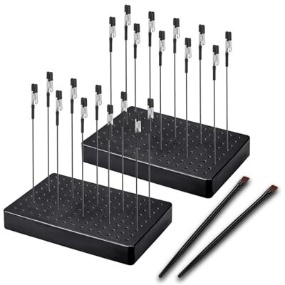 Siblaies Modelbouwaccessoires, 20 kleurhouders, 2 borstels en 2 stoppers, robuuste en stabiele krokodillenklemmen, ideaal voor modellering, airbrush-gereedschap en handlassen. Siblaies Modelbouwaccessoires, 20 kleurhouders, 2 borstels en 2 stoppers, robuuste en stabiele krokodillenklemmen, ideaal voor modellering, airbrush-gereedschap en handlassen.