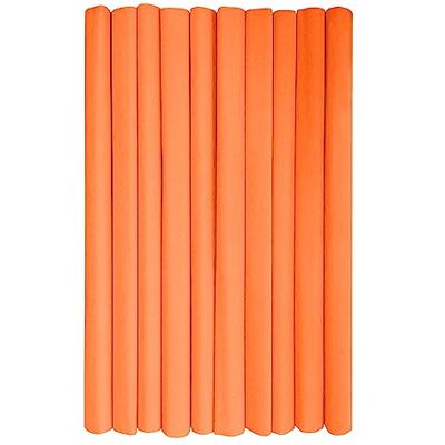 Interdruk 10 rollen crêpepapier voor kinderen, knutselen en decoreren Set van 10 spoelen (50 cm x 200 cm, 28 g/m²) 06 donkeroranje Interdruk 10 rollen crêpepapier voor kinderen, knutselen en decoreren Set van 10 spoelen (50 cm x 200 cm, 28 g/m²) 06 donkeroranje