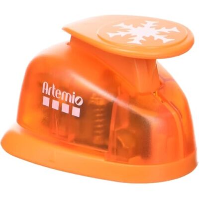 Artemio VIHCP249 2,5 cm grote vlok perforator met hendel nummer 3, oranje Artemio VIHCP249 2,5 cm grote vlok perforator met hendel nummer 3, oranje