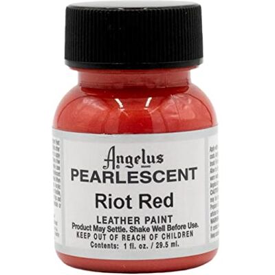 Angelus Parelmoer lederverf, riot rood, 28,3 g voor het personaliseren van schoenen, laarzen, jassen, overhemden, sneakers en meer Gemaakt in de VS Angelus Parelmoer lederverf, riot rood, 28,3 g voor het personaliseren van schoenen, laarzen, jassen, overhemden, sneakers en meer Gemaakt in de VS