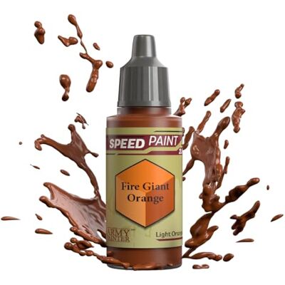 The Army Painter Speedpaint Fire Giant Orange 2.0 enkele acrylverf 18 ml enkellaagse verfoplossing voor fantastische miniaturen zoals Warhammer 40k figuren en DnD miniaturen The Army Painter Speedpaint Fire Giant Orange 2.0 enkele acrylverf 18 ml enkellaagse verfoplossing voor fantastische miniaturen zoals Warhammer 40k figuren en DnD miniaturen