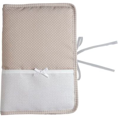 FILET Gezondheidsboekbeschermer om te borduren van katoen, ideaal voor kruissteekborduurwerk, om te personaliseren voornaam, motieven, geboortedatum, cadeau-idee voor geboorte, taupe FILET Gezondheidsboekbeschermer om te borduren van katoen, ideaal voor kruissteekborduurwerk, om te personaliseren voornaam, motieven, geboortedatum, cadeau-idee voor geboorte, taupe