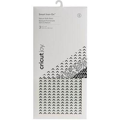 Cricut Joy Smart, 3 vellen warmteoverdracht vinyl voor gebruik met Joy, natuur, Walk Basic, 30,5 cm Cricut Joy Smart, 3 vellen warmteoverdracht vinyl voor gebruik met Joy, natuur, Walk Basic, 30,5 cm