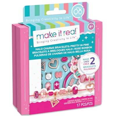 Make It Real Pretty armbandset in roze, creatief speelgoed Make It Real Pretty armbandset in roze, creatief speelgoed