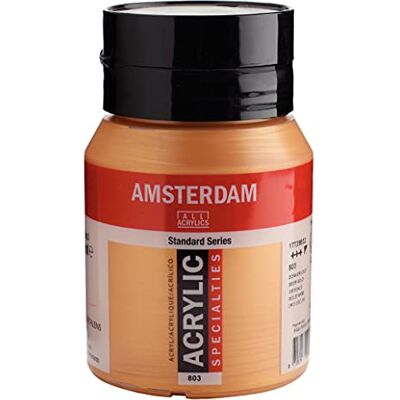 Amsterdam Standard Series Acryl Pot 500 ml, Donkergoud 803 (17728032) Amsterdam Standard Series Acryl Pot 500 ml, Donkergoud 803 (17728032)