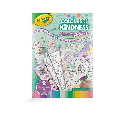 CRAYOLA Colours of Kindness, Kleuralbum met 48 pagina's en 1 vel stickers. 25-2737G CRAYOLA Colours of Kindness, Kleuralbum met 48 pagina's en 1 vel stickers. 25-2737G