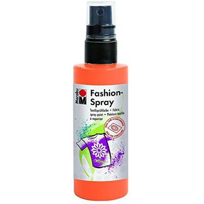 Marabu 17190050225 Fashion Spray mandarijn 100 ml, textielspuitverf, m. pompverstuiver, voor licht textiel, zachte grip, eenvoudige bevestiging, wasbaar tot 40 °C, geweldige effecten op stof Marabu 17190050225 Fashion Spray mandarijn 100 ml, textielspuitverf, m. pompverstuiver, voor licht textiel, zachte grip, eenvoudige bevestiging, wasbaar tot 40 °C, geweldige effecten op stof