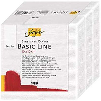 KREUL Solo Goya Basic Line frame, 10 x 10 cm, set van 3 KREUL Solo Goya Basic Line frame, 10 x 10 cm, set van 3