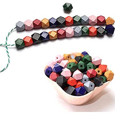 DAHI kralen 120 stuks houten kralen kleurrijke houten ballen gemengde vintage houten kralen met gat knutselkralen voor doe-het-zelf sieraden maken (vintage A/12 mm 120 stuks) DAHI kralen 120 stuks houten kralen kleurrijke houten ballen gemengde vintage houten kralen met gat knutselkralen voor doe-het-zelf sieraden maken (vintage A/12 mm 120 stuks)