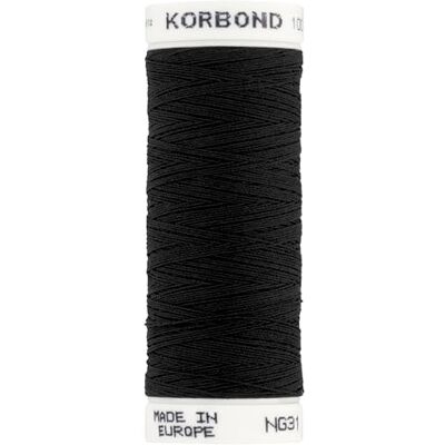KORBOND Polyester garen zwart 500 m x 100 m spoel voor handnaaimachine krimpt niet ideaal voor repareren, snijden, quilten, knutselen, reparaties en verfraaien KORBOND Polyester garen zwart 500 m x 100 m spoel voor handnaaimachine krimpt niet ideaal voor repareren, snijden, quilten, knutselen, reparaties en verfraaien