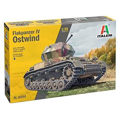 Italeri 6594S 1:35 Flakpanzer IV Ostwind originele replica, modelbouw, kunststof bouwset, doe-het-zelf, hobby, collage, modelbouwset, montage, ongeverfd, meerkleurig Italeri 6594S 1:35 Flakpanzer IV Ostwind originele replica, modelbouw, kunststof bouwset, doe-het-zelf, hobby, collage, modelbouwset, montage, ongeverfd, meerkleurig